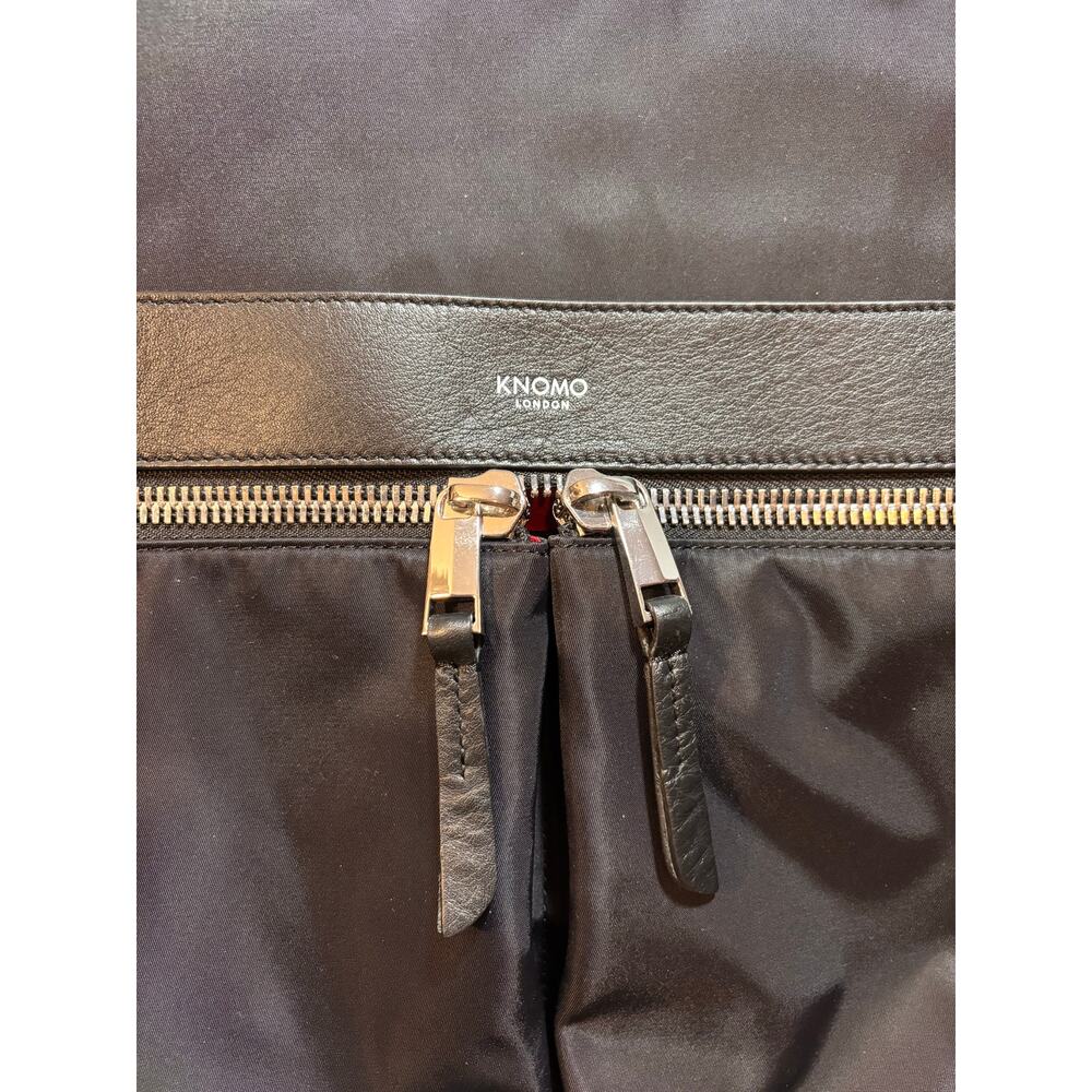 Knomo London Mayfair Gilbert black  convertible tote bag handbag and backpack - Picture 4 of 12